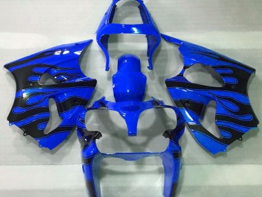 00-02 Blue & Black Flame ZX6R Fairings