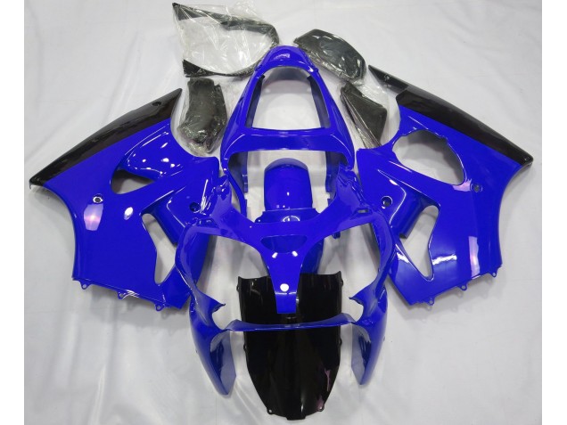 00-02 Gloss Blue & Black ZX6R Fairings