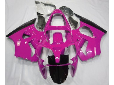 00-02 Gloss Pink & Black ZX6R Fairings