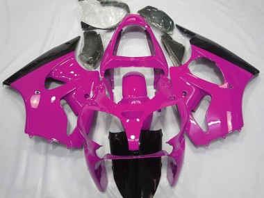 00-02 Gloss Pink & Black ZX6R Fairings