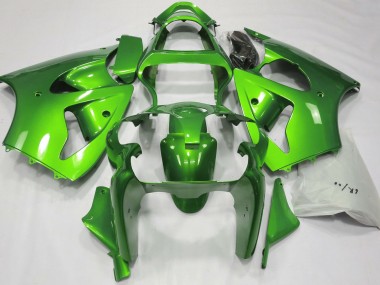 00-02 Metallic Green ZX6R Fairings