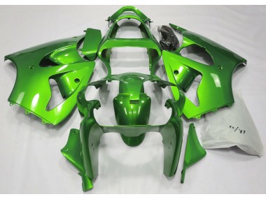 00-02 Metallic Green ZX6R Fairings