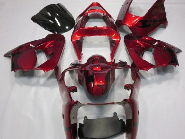 00-02 Metallic Red ZX6R Fairings