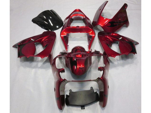 00-02 Metallic Red ZX6R Fairings