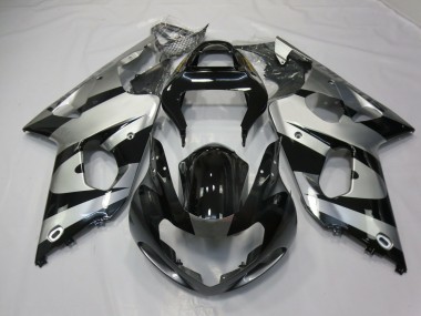 00-02 Silver and Black GSXR 1000 Fairings