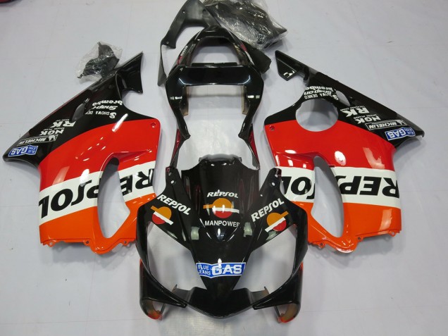 01-03 Black Repsol CBR600 F4i Fairings