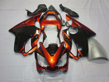 01-03 Deep Orange and Black CBR600 F4i Fairings