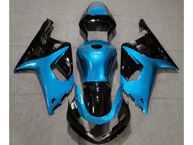 01-03 Gloss Light Blue and Black GSXR 600-750 Fairings