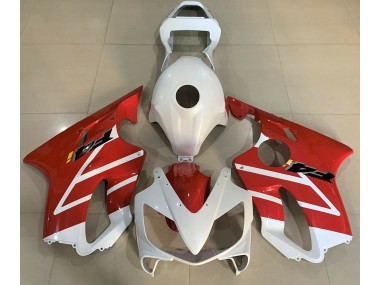 01-03 Gloss White and Red CBR600 F4i Fairings