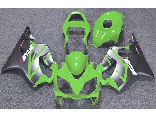 01-03 Green and Matte Silver CBR600 F4i Fairings