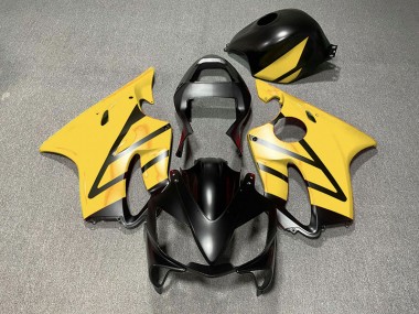 01-03 Matte Black and Yellow CBR600 F4i Fairings