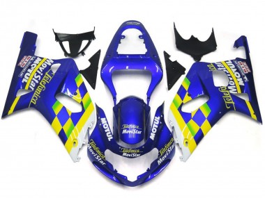 01-03 MoviStar Blue Gloss GSXR 600-750 Fairings