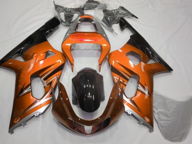 01-03 Orange and Silver GSXR 600-750 Fairings