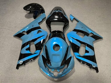 01-03 Pearl Light Blue and Black GSXR 600-750 Fairings