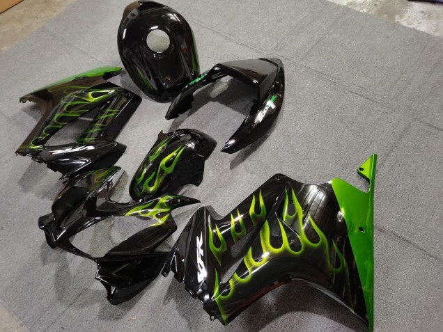 02-12 Green Flame VFR800 Fairings