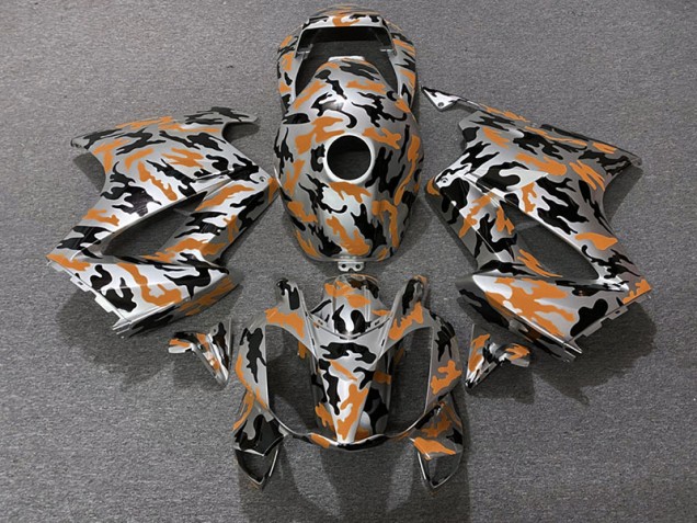 02-12 Orange Camo VFR800 Fairings