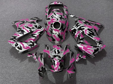 02-12 Pink Camo VFR800 Fairings