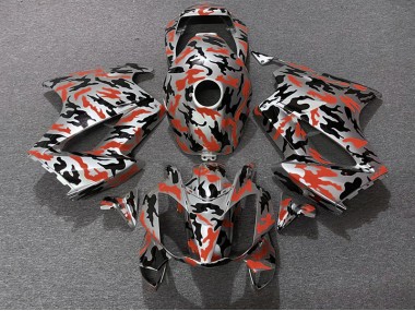 02-12 Red Camo VFR800 Fairings