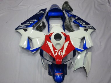 03-04 76 White and Red CBR600RR Fairings