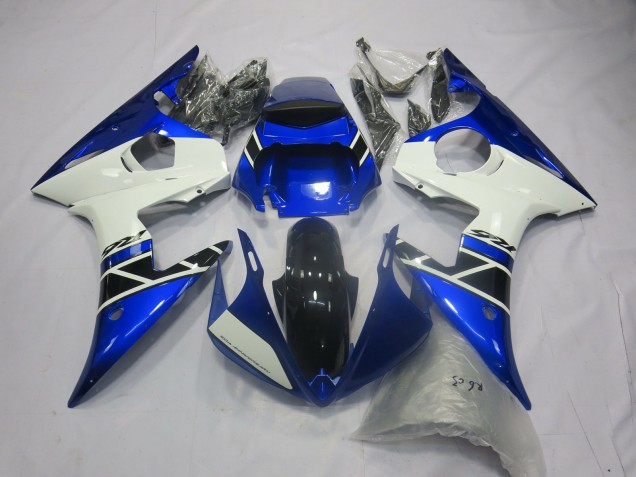 03-04 Blue White OEM Style R6 Fairings