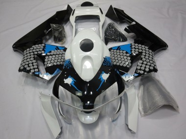 03-04 Blue White and Black Splatter CBR600RR Fairings