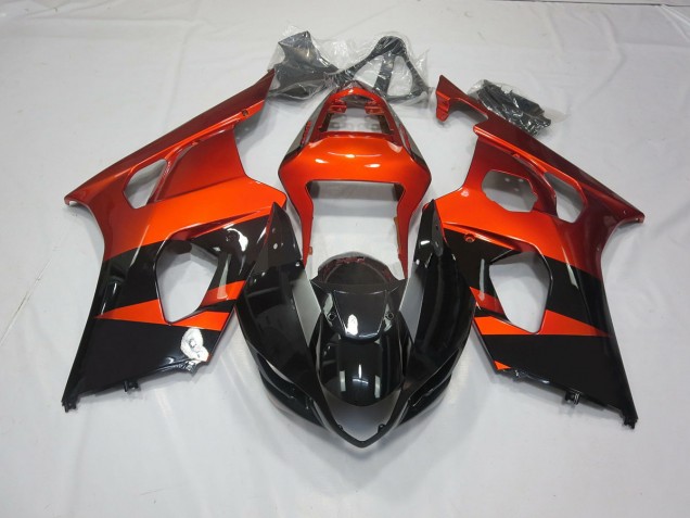 03-04 Burnt orange and Black GSXR 1000 Fairings