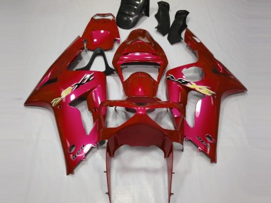 03-04 Candy Red ZX6R Fairings