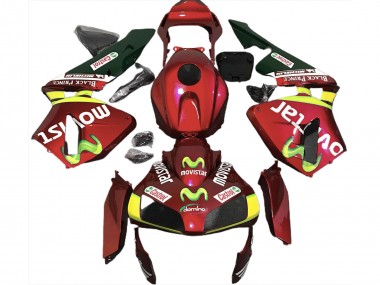 03-04 Deep Red Movistar CBR600RR Fairings