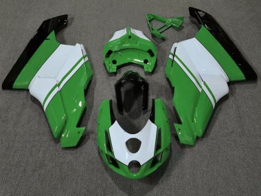 03-04 Gloss Green & White Ducati 749 999 Fairings