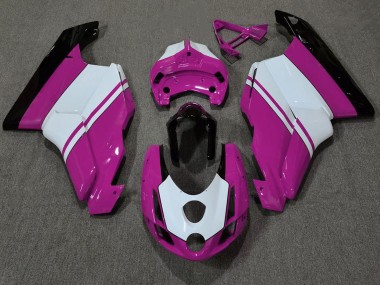 03-04 Gloss Pink & White Ducati 749 999 Fairings