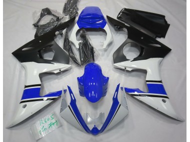 03-04 Gloss White and Blue R6 Fairings