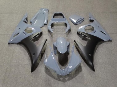 03-04 Grey & Matte Black R6 Fairings