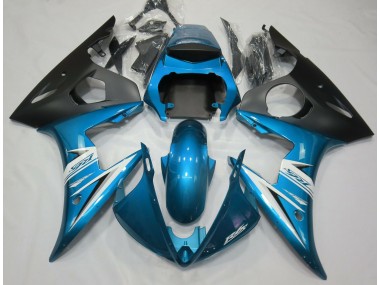 03-04 Light Blue & White R6 Fairings