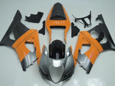 03-04 Light Orange Silver and Black GSXR 1000 Fairings