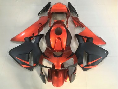 03-04 Orange and Matte Black CBR600RR Fairings