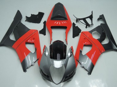 03-04 Red Silver and Black GSXR 1000 Fairings