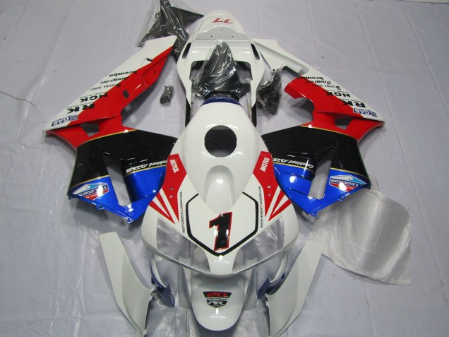 03-04 Red White Black and Blue CBR600RR Fairings