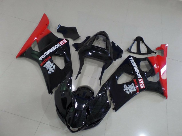 03-04 Red and Black GSXR 1000 Fairings