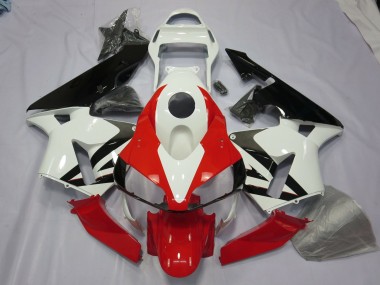 03-04 White Red and Black CBR600RR Fairings