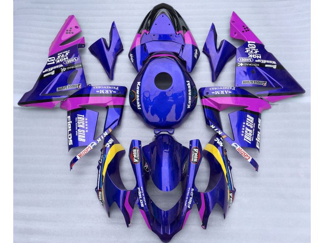 04-05 Blue and Pink Trickstar ZX10R Fairings