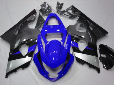 04-05 Blue and Silver GSXR 600-750 Fairings