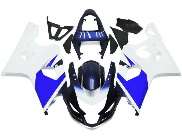 04-05 Bright White and Blue GSXR 600-750 Fairings