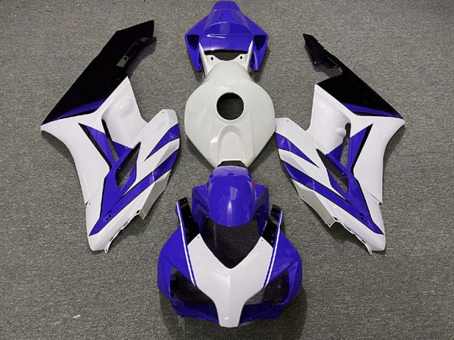 04-05 Dark Blue White and Gloss Black CBR1000RR Fairings