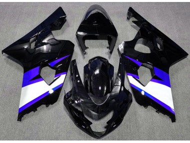 04-05 Gloss Black & Blue GSXR 600-750 Fairings