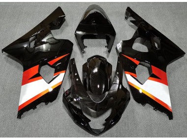 04-05 Gloss Black & Orange GSXR 600-750 Fairings