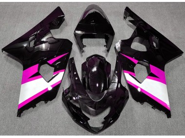 04-05 Gloss Black & Pink GSXR 600-750 Fairings