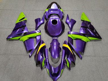 04-05 Purple Green and Yellow ZX10R Fairings