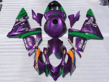 04-05 Purple and Green Trickstar ZX10R Fairings