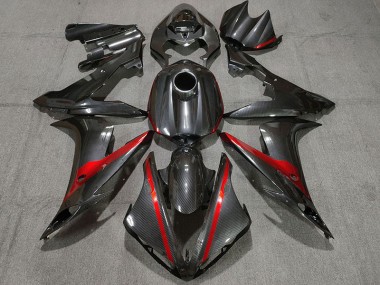 04-06 Carbon Fiber Style w Red R1 Fairings