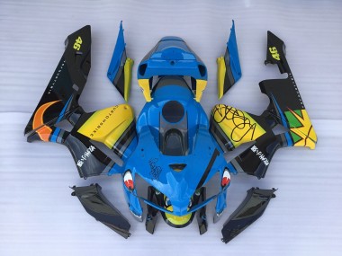 05-06 Blue Shark & Yellow CBR600RR Fairings